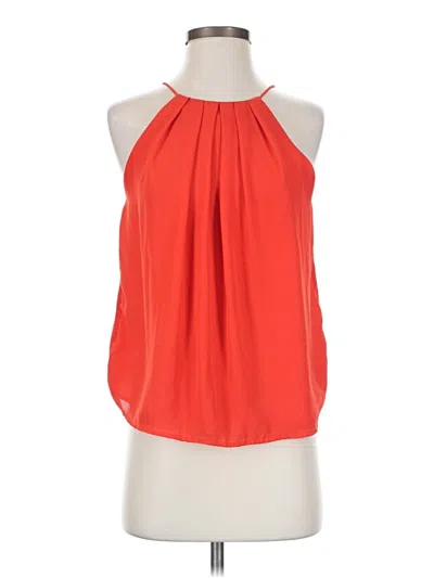 Pre-owned E&m Collection Sleeveless Blouse In Orange