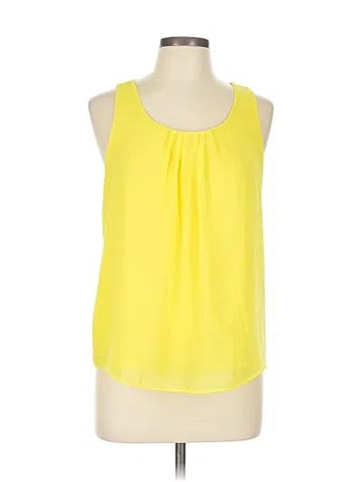 Pre-owned E&m Collection Sleeveless Blouse In Yellow