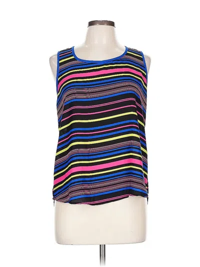 Pre-owned E&m Collection Sleeveless Top Black Scoop Neck Tops