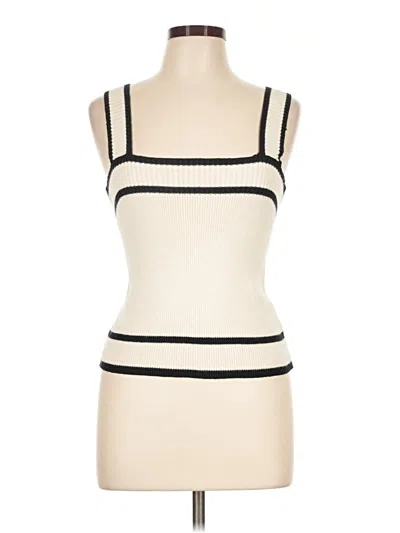 Pre-owned E&m Collection Sweater Vest In Ivory