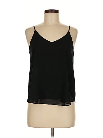 Pre-owned E&m Collection Tank Top Black Halter Neckline Tops