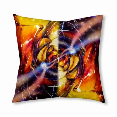 E By Design 101_bohemian & Eclectic Galaxy Design Tufted Floor Pillow In Yellow