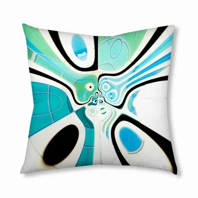 E By Design 109_bohemian & Eclectic Horizon Splash Design Tufted Floor Pillow In Blue