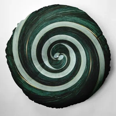 E By Design 110_bohemian & Eclectic Hurricane Design Tufted Floor Pillow In Green