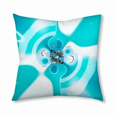 E By Design 115_bohemian & Eclectic Ice Flash Design Tufted Floor Pillow In Blue