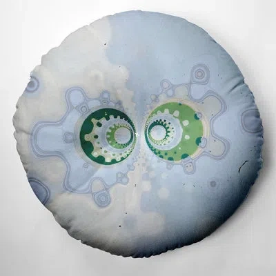 E By Design 11_bohemian & Eclectic Amoeba Meet Too Design Tufted Floor Pillow In Blue