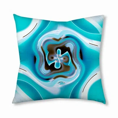 E By Design 133_bohemian & Eclectic Icey Turn Design Tufted Floor Pillow In Blue