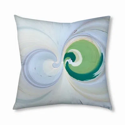 E By Design 137_bohemian & Eclectic Infinity Curl Design Tufted Floor Pillow In Blue