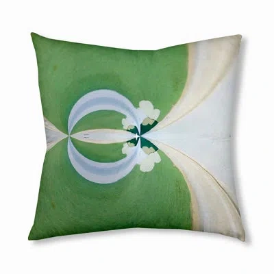 E By Design 151_bohemian & Eclectic Lilly Pad Design Tufted Floor Pillow In Green