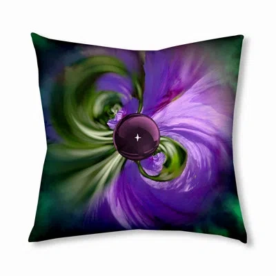 E By Design 153_bohemian & Eclectic Lotus Design Tufted Floor Pillow In Purple