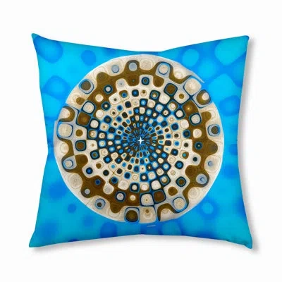 E By Design 165_bohemian & Eclectic Nucleus Design Tufted Floor Pillow In Blue