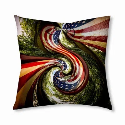 E By Design 175_bohemian & Eclectic Patriot Design Tufted Floor Pillow In Brown