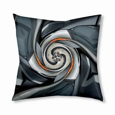 E By Design 185_bohemian & Eclectic Race Car Twist Design Tufted Floor Pillow In Grey