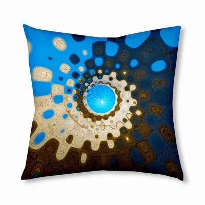 E By Design 189_bohemian & Eclectic Retro Twist Design Tufted Floor Pillow In Brown