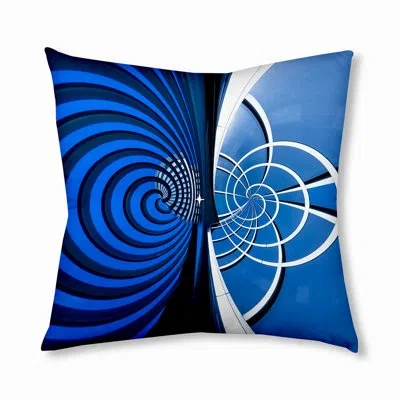 E By Design 213_bohemian & Eclectic Skyline Design Tufted Floor Pillow In Blue