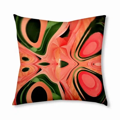 E By Design 229_bohemian & Eclectic Summer Butterfly Design Tufted Floor Pillow In Orange