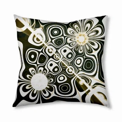 E By Design 243_bohemian & Eclectic Sunbeam Design Tufted Floor Pillow In Black