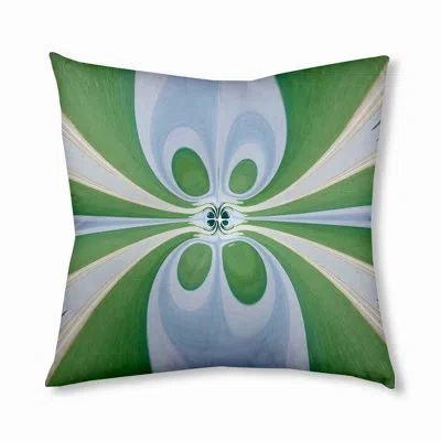 E By Design 247_bohemian & Eclectic Swamp Design Tufted Floor Pillow In Green