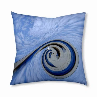 E By Design 251_bohemian & Eclectic Tide Design Tufted Floor Pillow In Blue