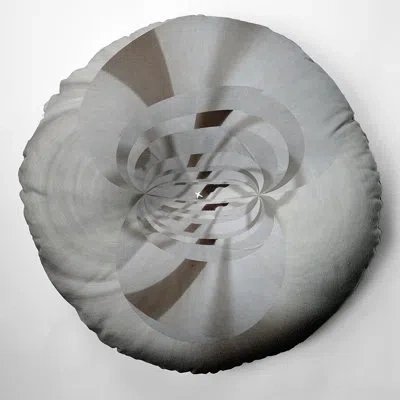 E By Design 264_bohemian & Eclectic Vintage Deco 4 Design Tufted Floor Pillow In Grey