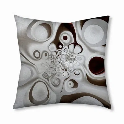 E By Design 267_bohemian & Eclectic Vintage Deco 5 Design Tufted Floor Pillow In Grey