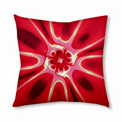E By Design 26_bohemian & Eclectic Bandana Star Design Tufted Floor Pillow In Red