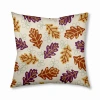 E By Design 313_feather Pattern Fall Design Tufted Floor Pillow In Orange