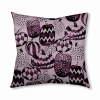E By Design 316_feather Pattern Fall Design Tufted Floor Pillow In Purple