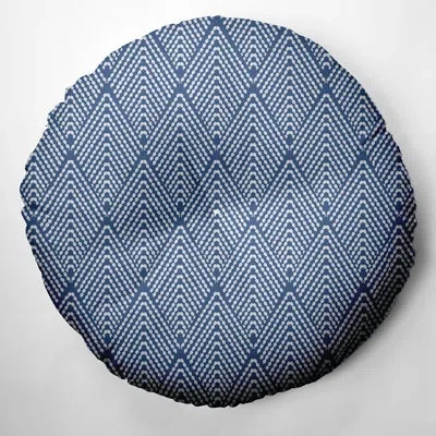 E By Design 322_lifeflor Design Tufted Floor Pillow In Blue