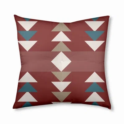 E By Design 337_sagebrush Design Tufted Floor Pillow In Rust