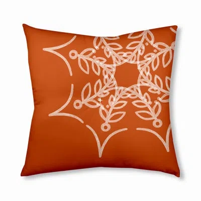 E By Design 341_web Art Halloween Design Tufted Floor Pillow In Orange