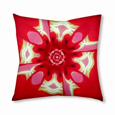 E By Design 37_bohemian & Eclectic Bellissima Design Tufted Floor Pillow In Red