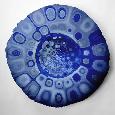 E By Design 42_bohemian & Eclectic Blue Lava Design Tufted Floor Pillow