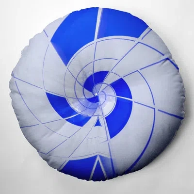 E By Design 46_bohemian & Eclectic Blue Storm 1 Design Tufted Floor Pillow