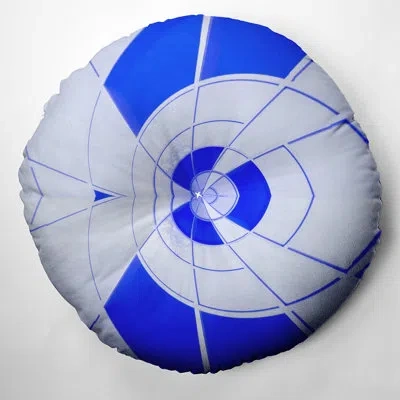 E By Design 48_bohemian & Eclectic Blue Storm 2 Design Tufted Floor Pillow