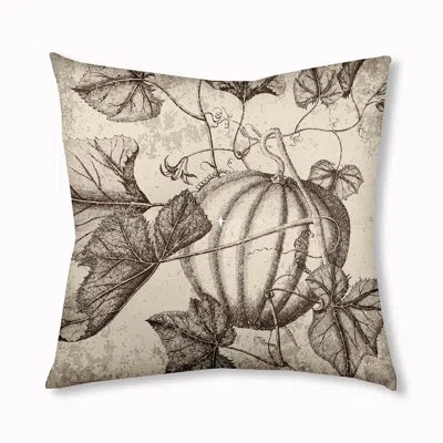 E By Design 4_antique Pumpkin Fall Design Tufted Floor Pillow In Brown
