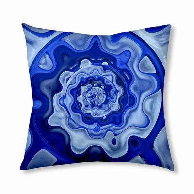 E By Design 51_bohemian & Eclectic Blue Tsunami Design Tufted Floor Pillow