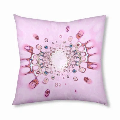 E By Design 57_bohemian & Eclectic Blush Puddle Design Tufted Floor Pillow In Pink