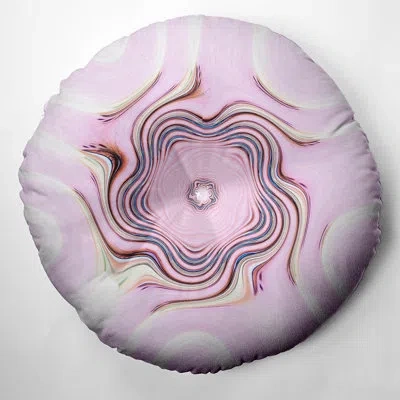 E By Design 58_bohemian & Eclectic Blush Star Design Tufted Floor Pillow In Pink