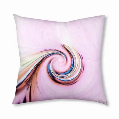 E By Design 61_bohemian & Eclectic Blush Stroke Design Tufted Floor Pillow In Pink