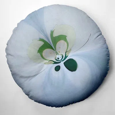 E By Design 66_bohemian & Eclectic Butterfly Design Tufted Floor Pillow In Blue