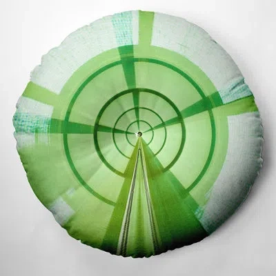 E By Design 76_bohemian & Eclectic Deco 1 Design Tufted Floor Pillow In Green