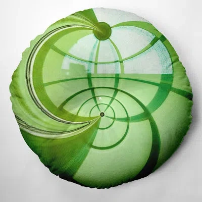 E By Design 78_bohemian & Eclectic Deco 2 Design Tufted Floor Pillow In Green