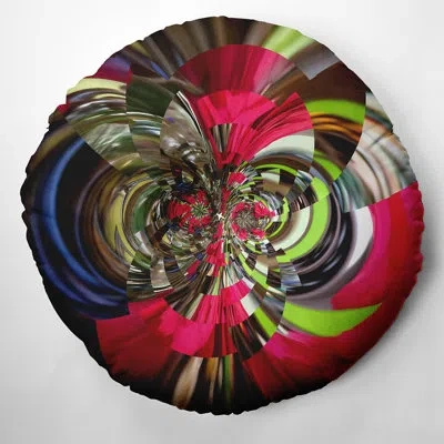 E By Design 86_bohemian & Eclectic Fanfare Design Tufted Floor Pillow In Pink