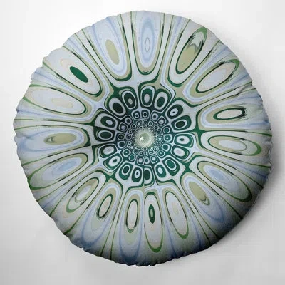E By Design 90_bohemian & Eclectic Frog Pool Design Tufted Floor Pillow In Green