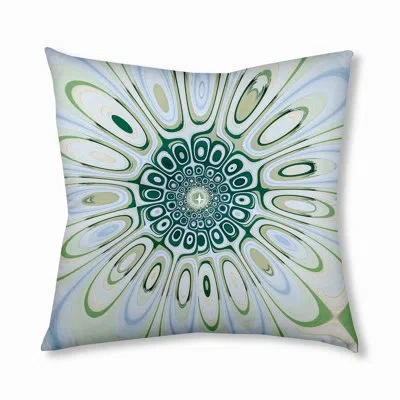 E By Design 91_bohemian & Eclectic Frog Pool Design Tufted Floor Pillow In Green