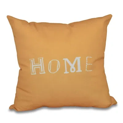 E By Design A Way With Words Home Throw Pillow In Yellow