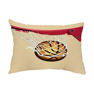 E By Design All Net Outdoor Rectangular Pillow Cover & Insert In Yellow