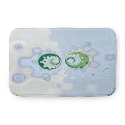 E By Design Amoeba Meet Too Pet Feeding Placemat In Blue