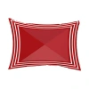 E By Design Angles Outdoor Rectangular Pillow Cover & Insert In Red